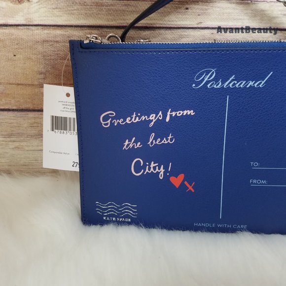 Kate Spade Postcard Crossbody Off the grid Blue - Picture 2 of 14